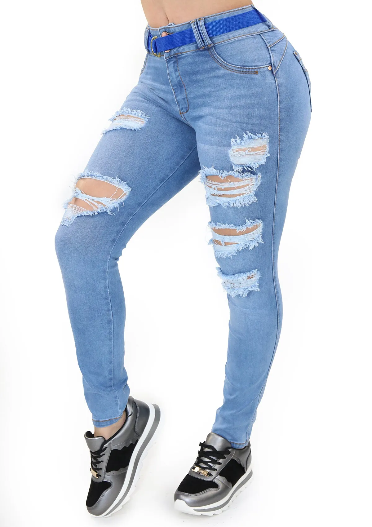 20730 Ripped Skinny Jean (Tobilleros) by Maripily Rivera