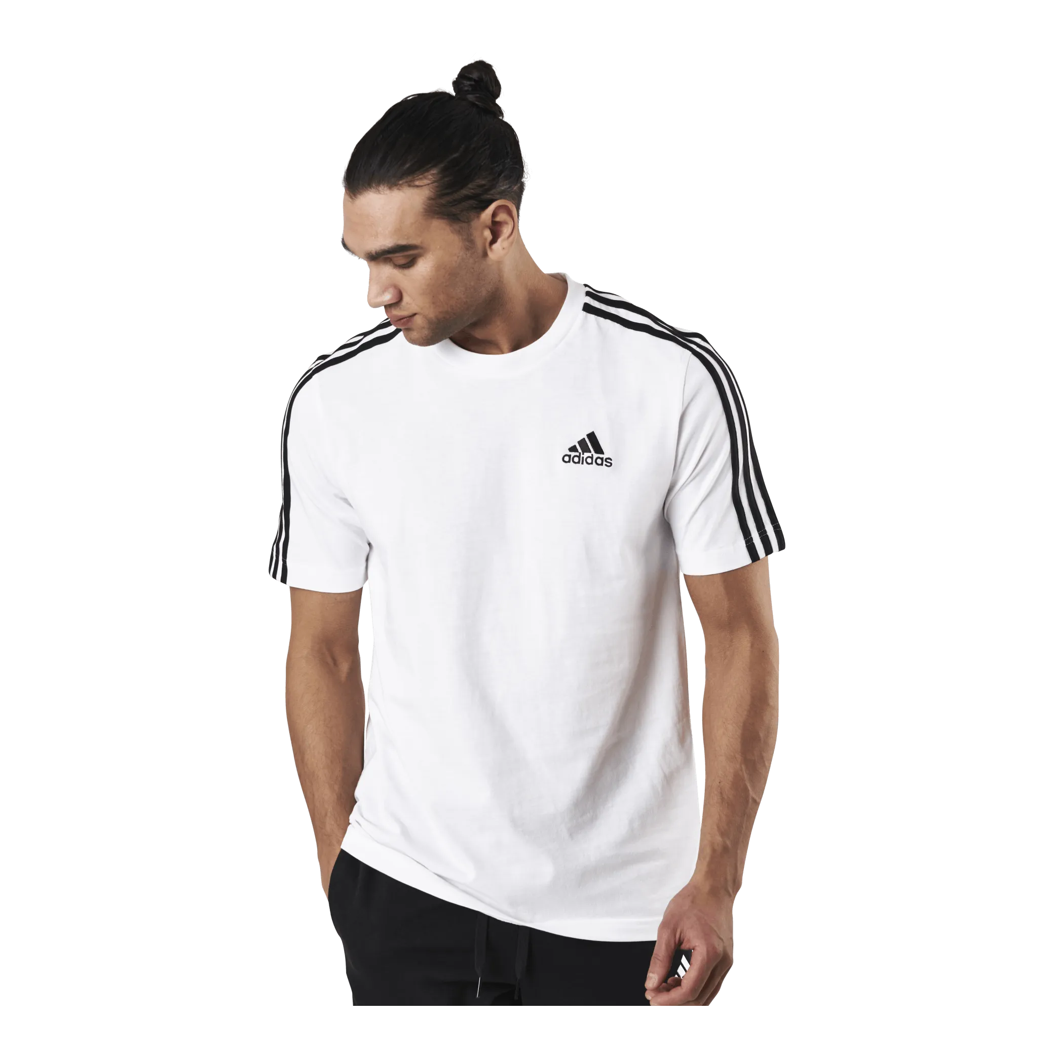 ADIDAS ESSENTIALS TSHIRT WHITE / BLACK