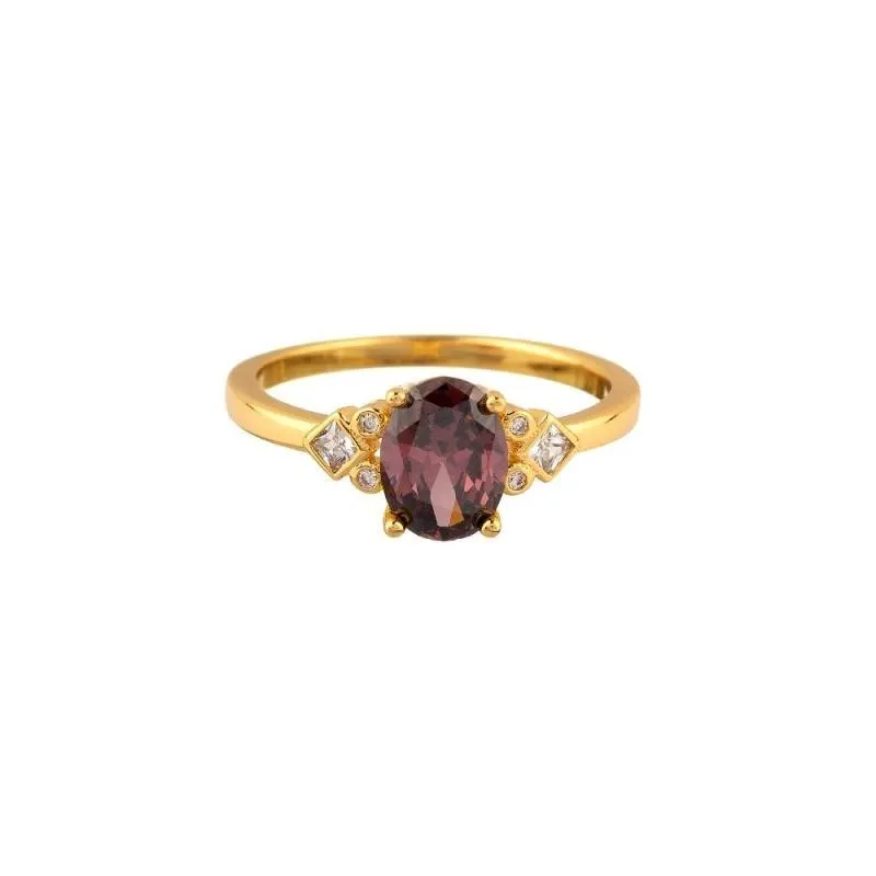 Anillo de AGATHA PARIS con circonita ovalada de MARIA POMBO
