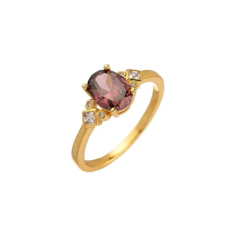 Anillo de AGATHA PARIS con circonita ovalada de MARIA POMBO
