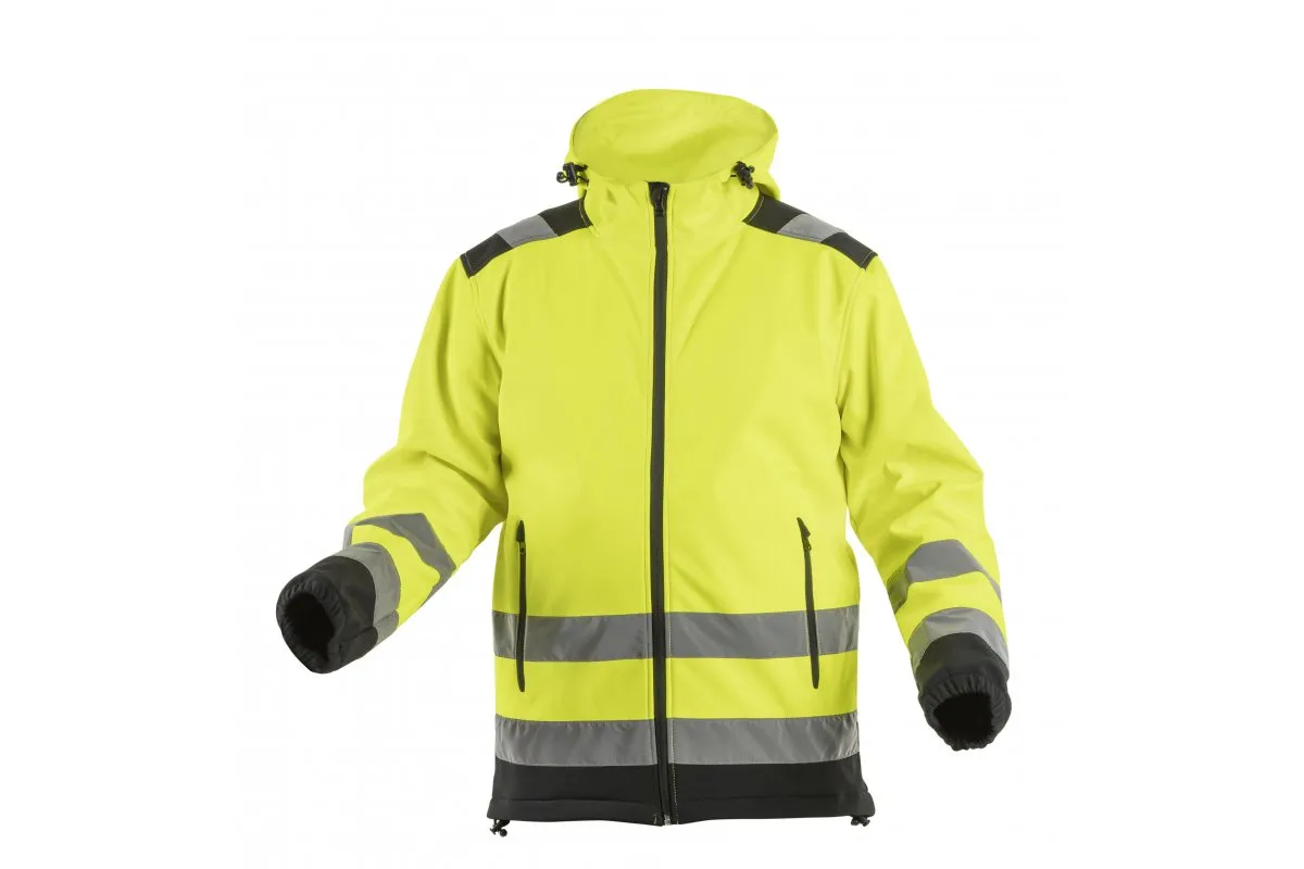 ARGEN chaqueta alta visibilidad softshell con capucha amarilla 2XL