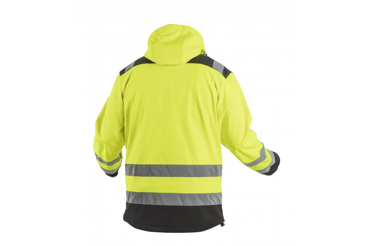 ARGEN chaqueta alta visibilidad softshell con capucha amarilla 2XL