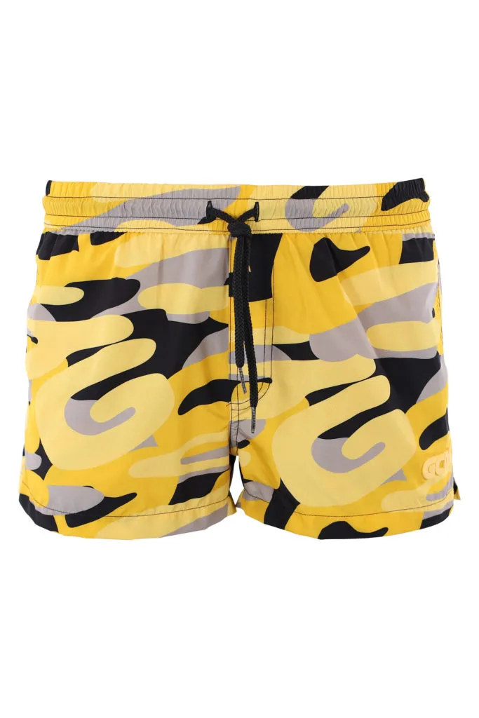 Bañador con camuflado amarillo
