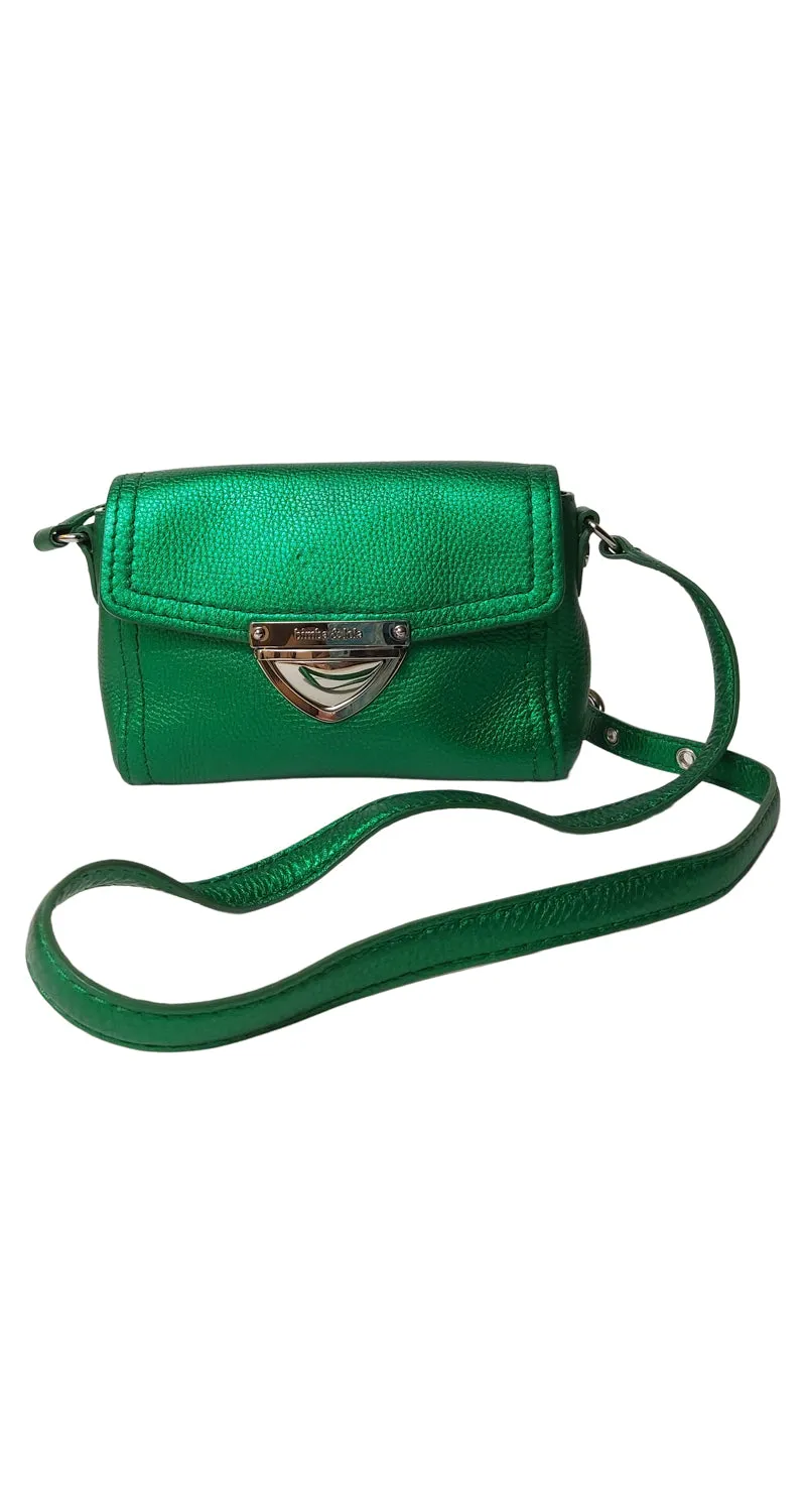 BIMBA Y LOLA Bandolera Verde Metálico
