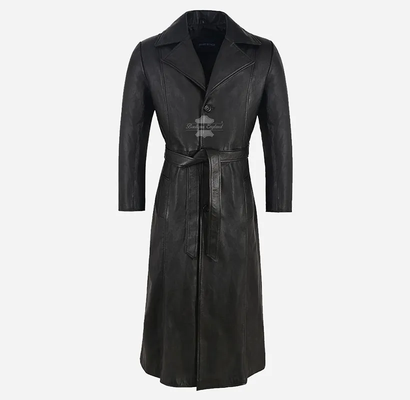 BLADE MOVIE COAT Wesley Snipes Black Leather Full Length Coat