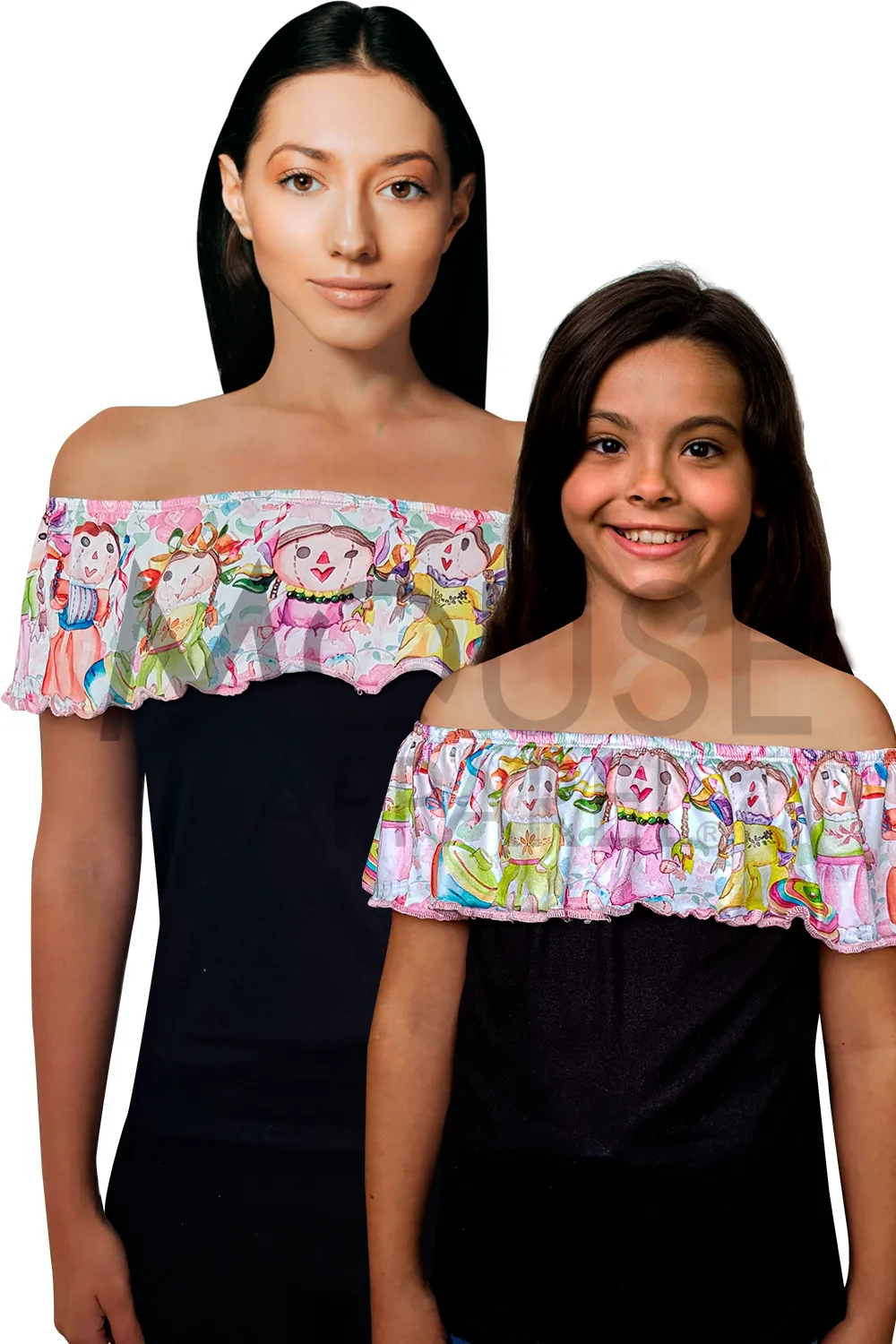 BLUSA KIDS. CAMPESINA MUECAS MEXICANAS 3 MESES  8 AOS