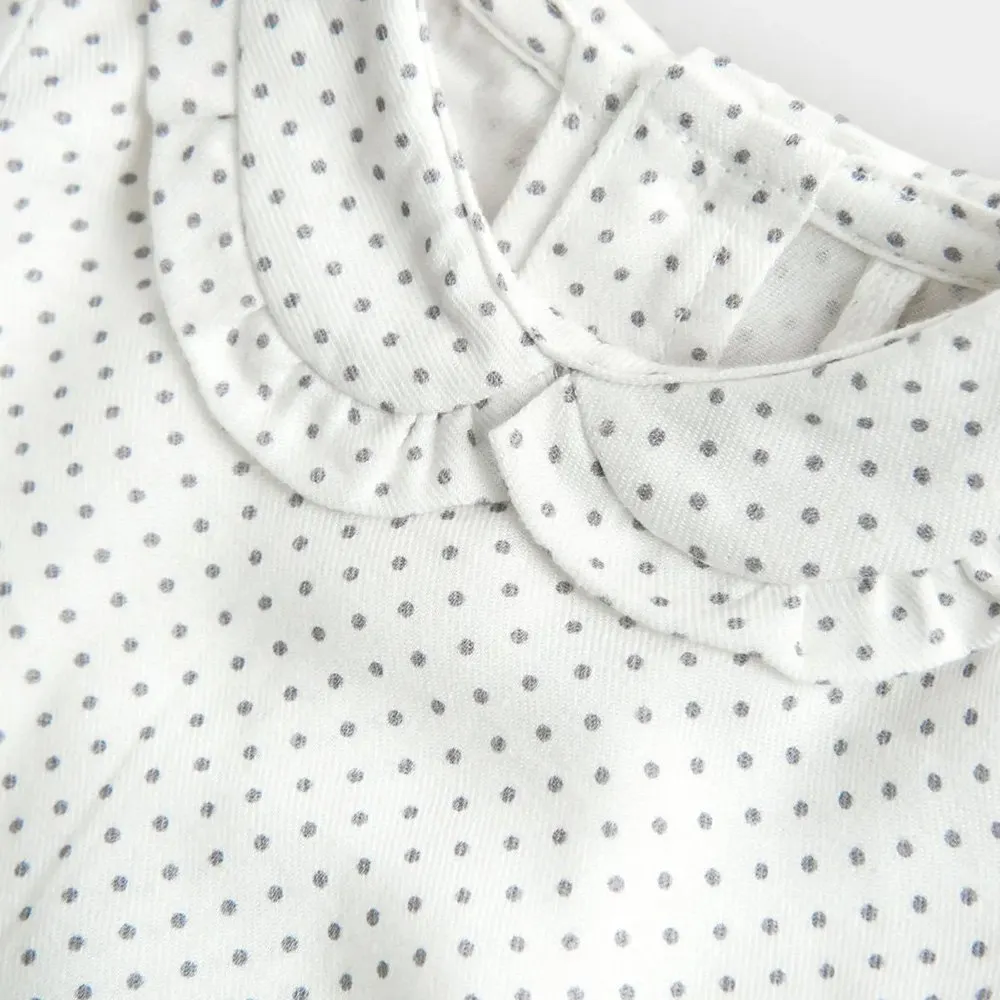 BOBOLI VESTIDO DE BEBE NIñA 747143 GRISBLANCO CORDONETS