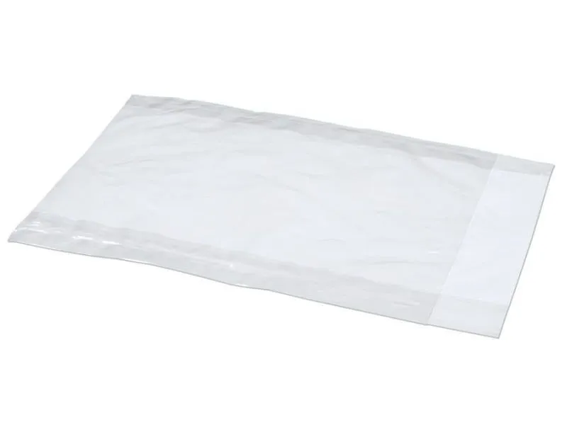 Bolsa plana de celofán, transparente