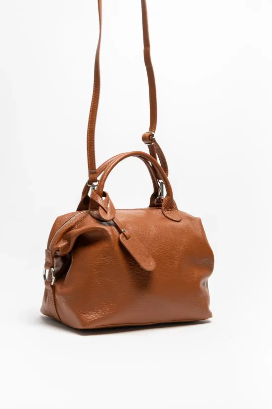 BOLSO DE PIEL LEREA  CAMEL