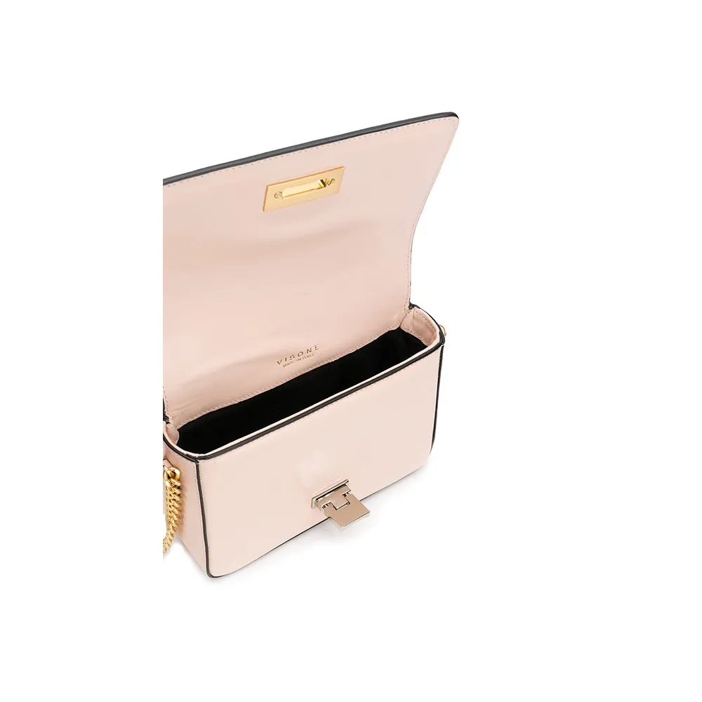 Bolso de Piel VISONE Nicole Color Nude
