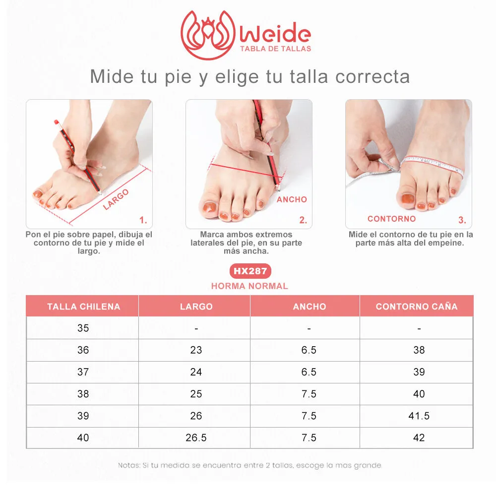 Bota Mujer Ventura Negro Weide