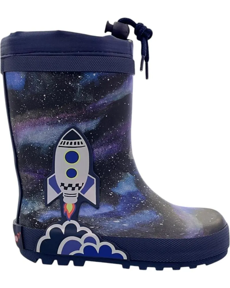 BOTAS DE AGUA CRECENDO  DE NIñA Y NIñO BOTAS AGUA 2450P ROCKET  VARIOS COLORES
