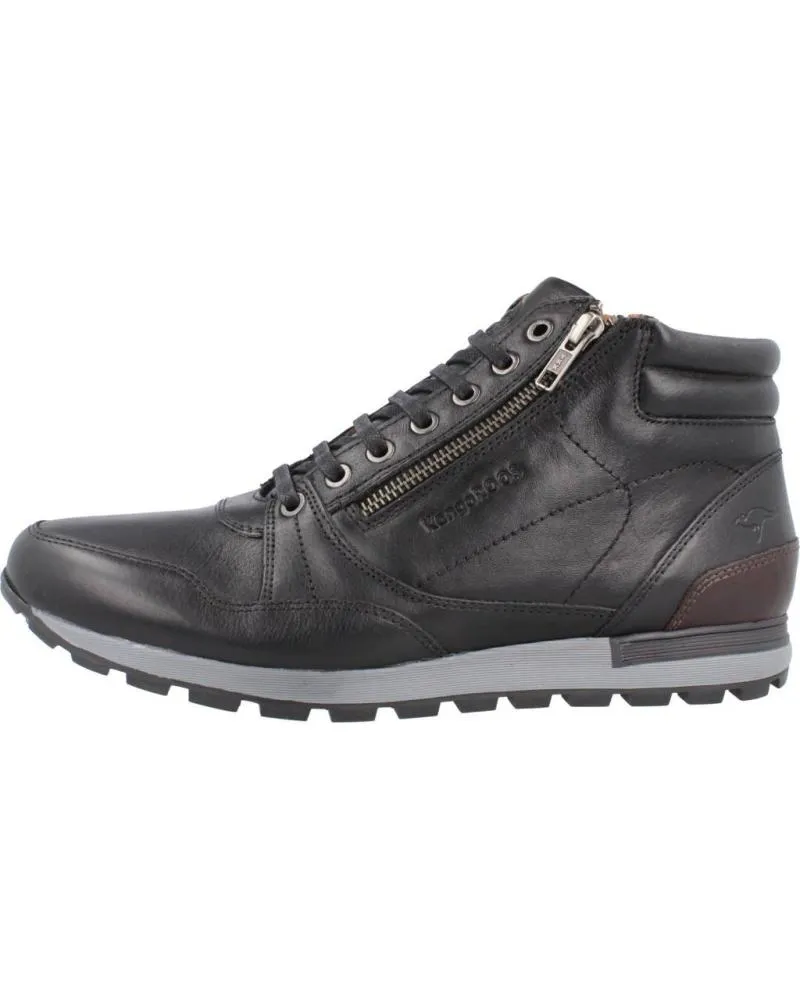 Botines KANGAROOS  de Hombre BOTIN CABALLERO  PIEL NEGROPIEL NEGRO