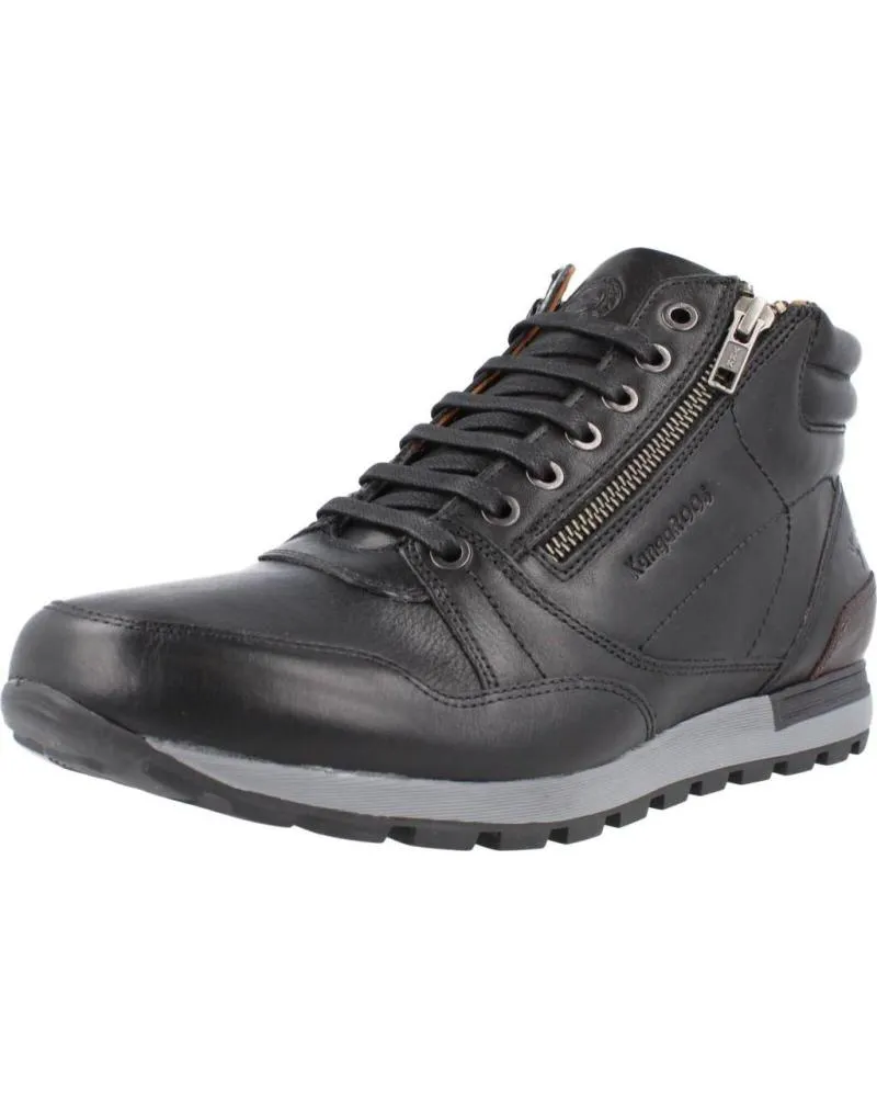 Botines KANGAROOS  de Hombre BOTIN CABALLERO  PIEL NEGROPIEL NEGRO