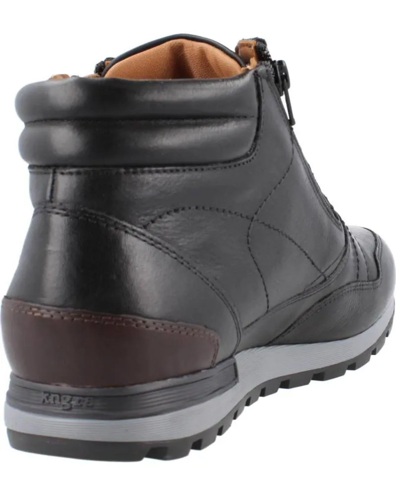 Botines KANGAROOS  de Hombre BOTIN CABALLERO  PIEL NEGROPIEL NEGRO