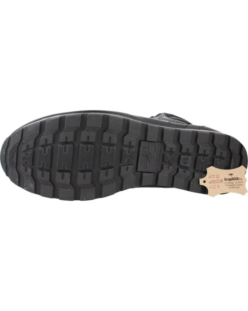 Botines KANGAROOS  de Hombre BOTIN CABALLERO  PIEL NEGROPIEL NEGRO