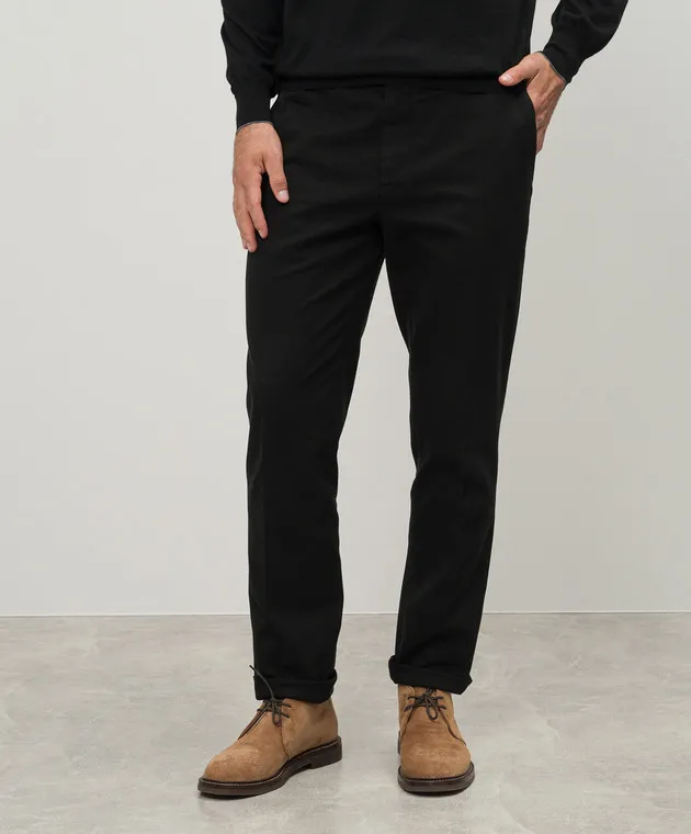 Brunello Cucinelli Black chinos
