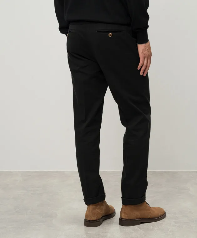 Brunello Cucinelli Black chinos