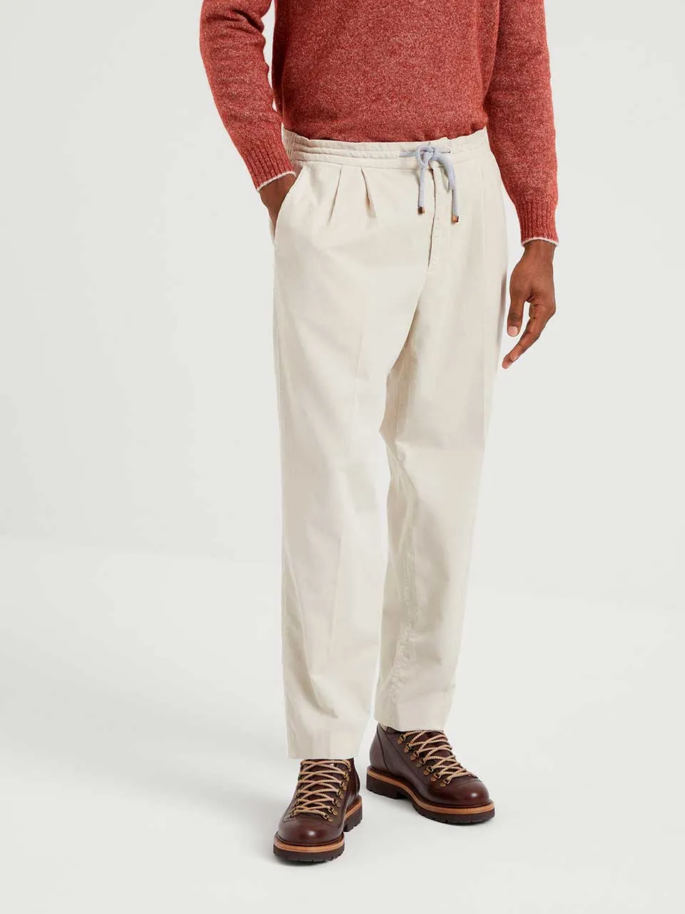 Brunello Cucinelli Joggers Pana Plisados