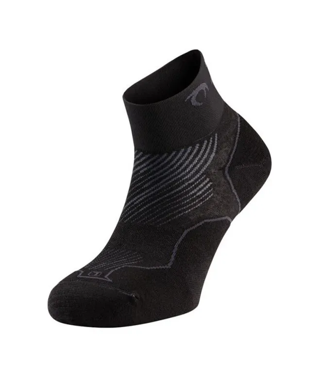 Calcetines tobilleros de running Lurbel Distance Unisex Black