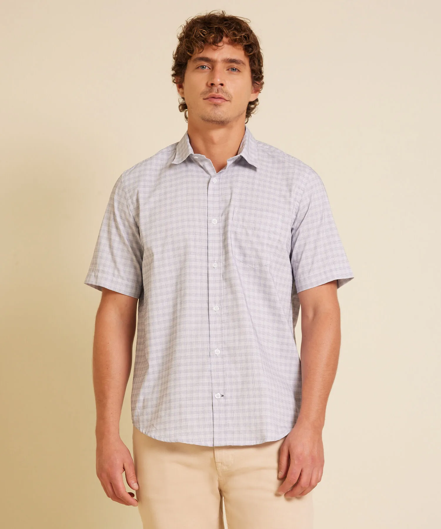 CAMISA A RAYAS MANGA CORTA