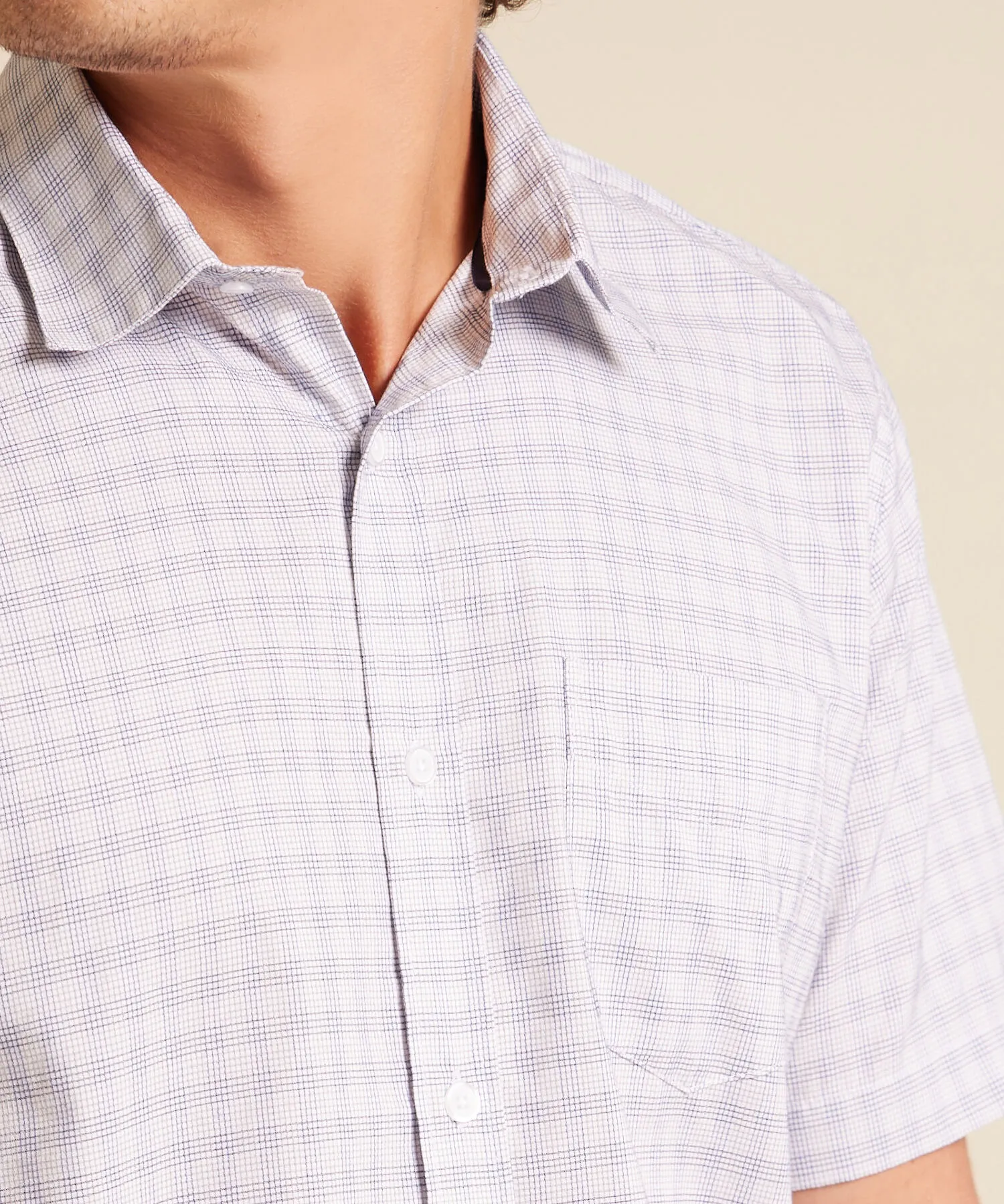 CAMISA A RAYAS MANGA CORTA