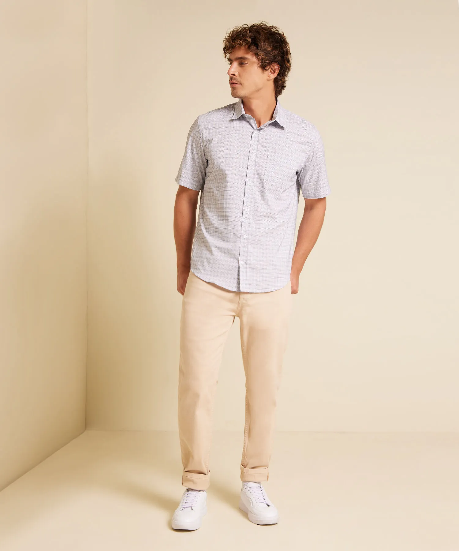 CAMISA A RAYAS MANGA CORTA