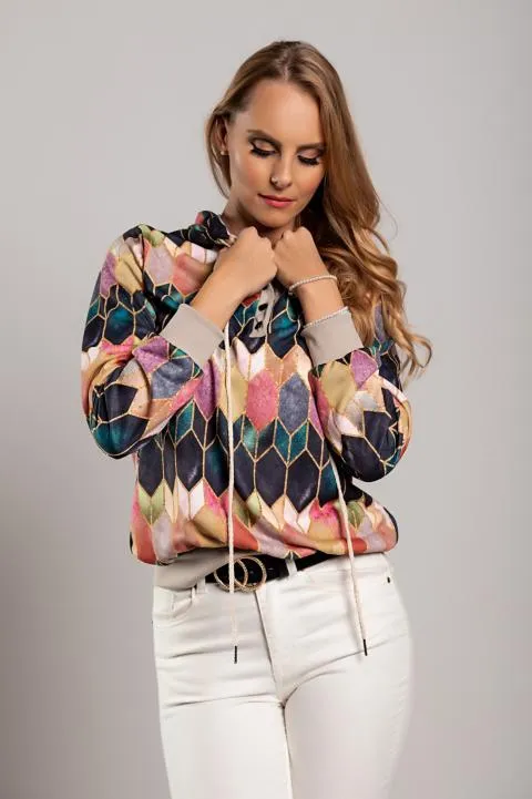 Camiseta de manga larga con estampado Cartama, rosa