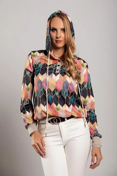 Camiseta de manga larga con estampado Cartama, rosa
