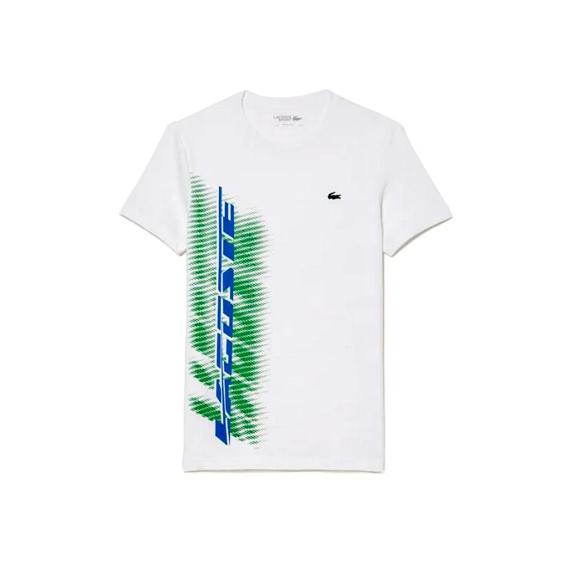 Camiseta Lacoste Sport Marca Contraste Blanco | LACOSTE