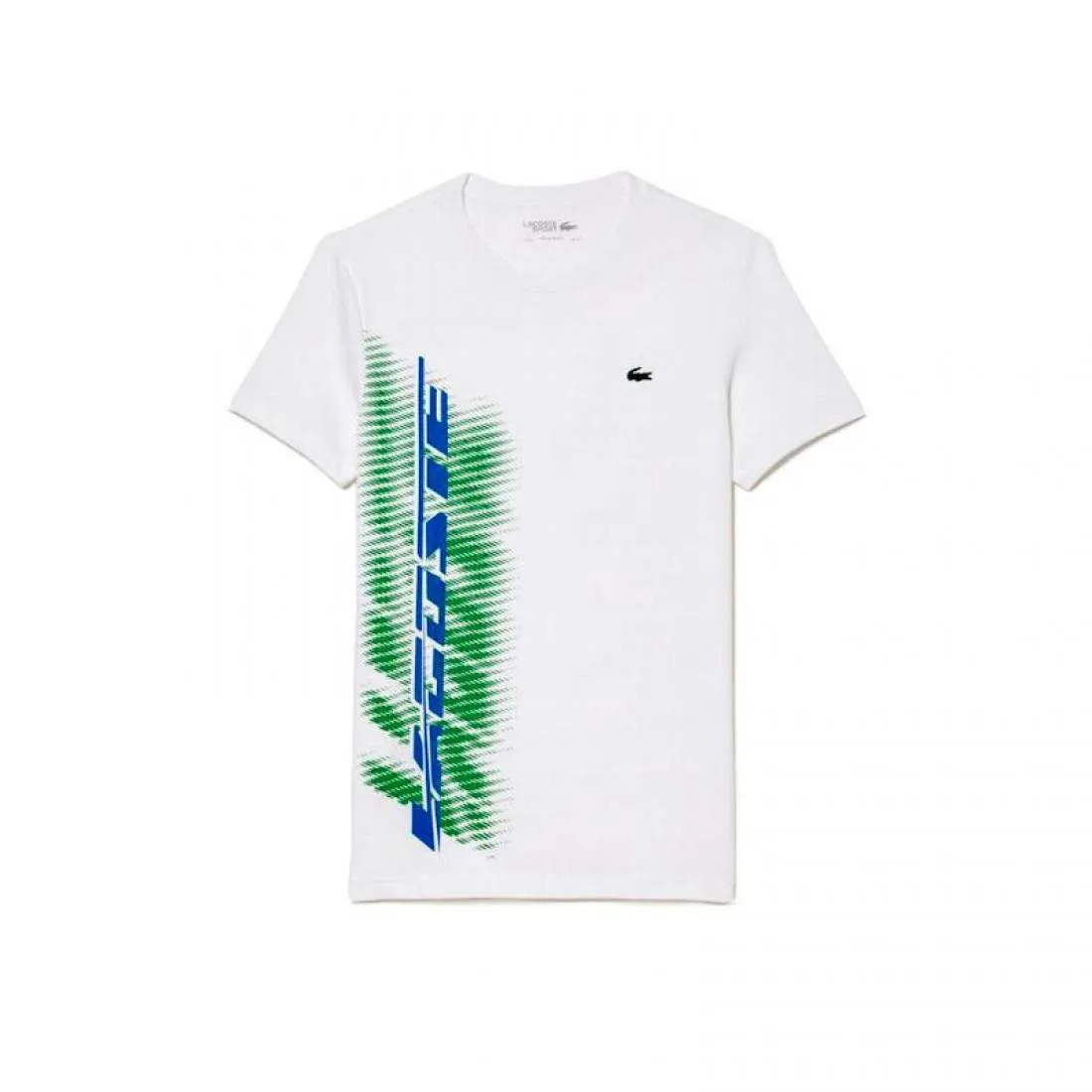Camiseta Lacoste Sport Marca Contraste Blanco | LACOSTE