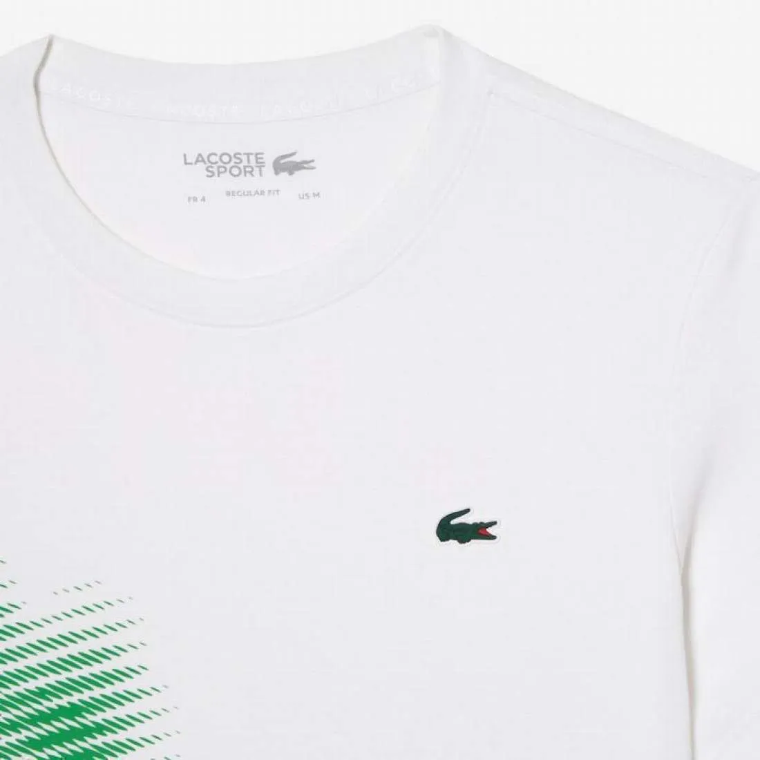 Camiseta Lacoste Sport Marca Contraste Blanco | LACOSTE
