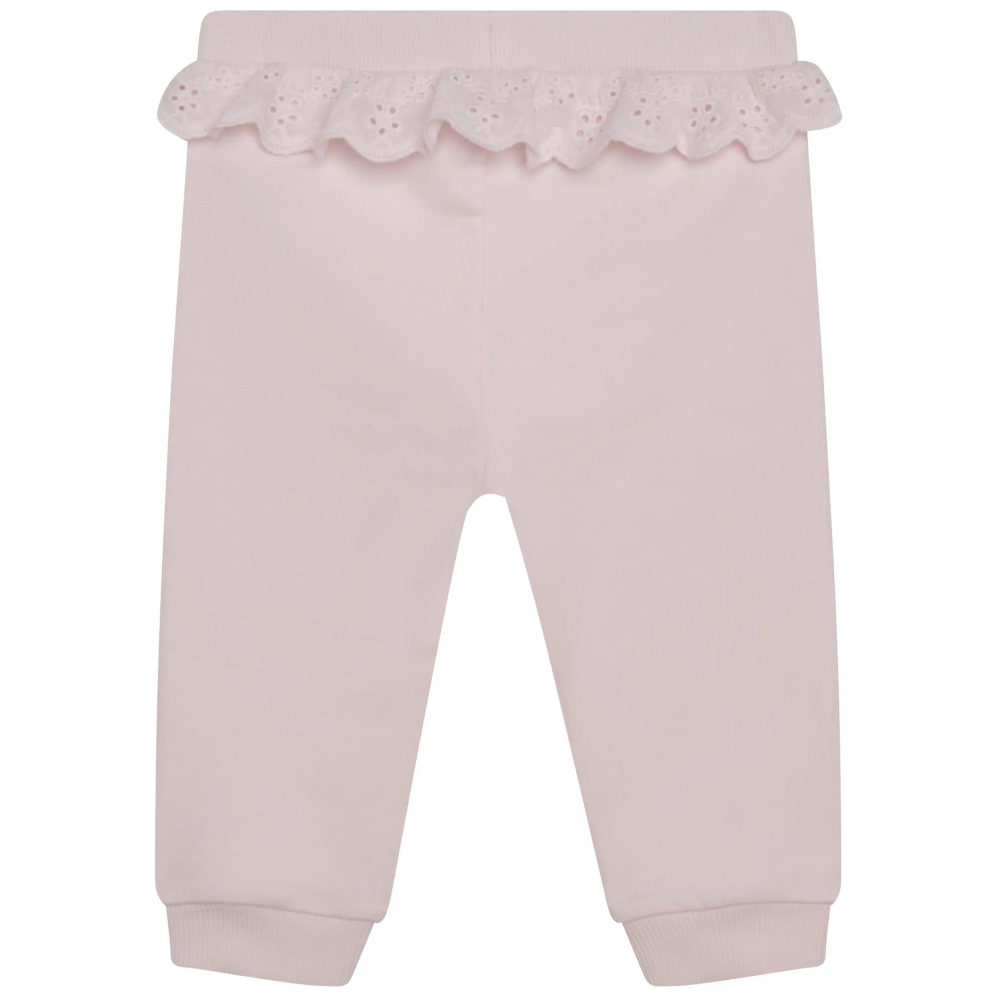 CARREMENT BEAU Pantalón de muletón y volantes