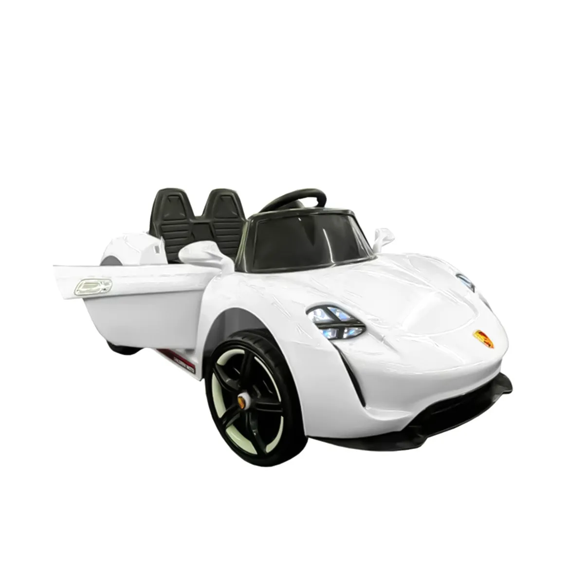 Carrito Eléctrico para Nios, color Blanco