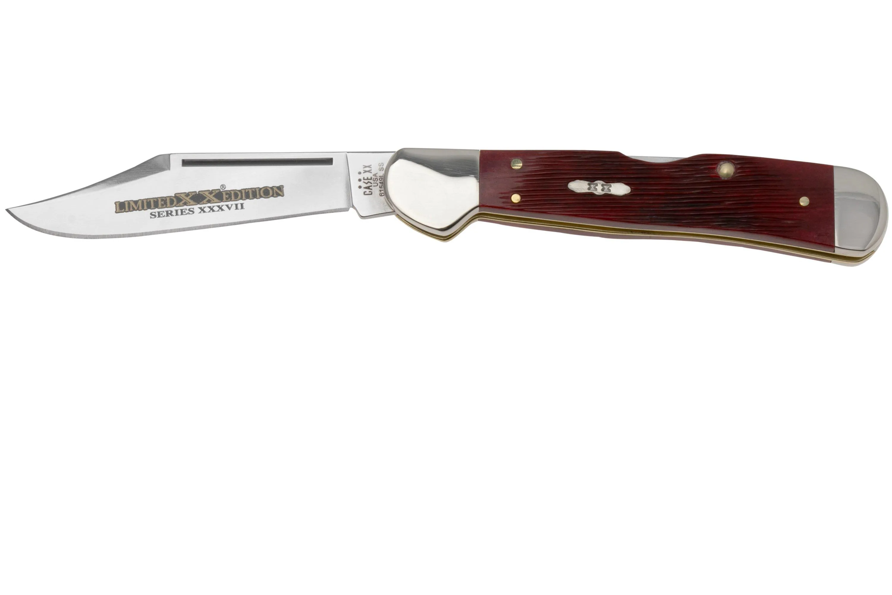 Case CopperLock 12213 Old Red Bone Barnboard Jig, navaja, Limited XX Edition XXXVII