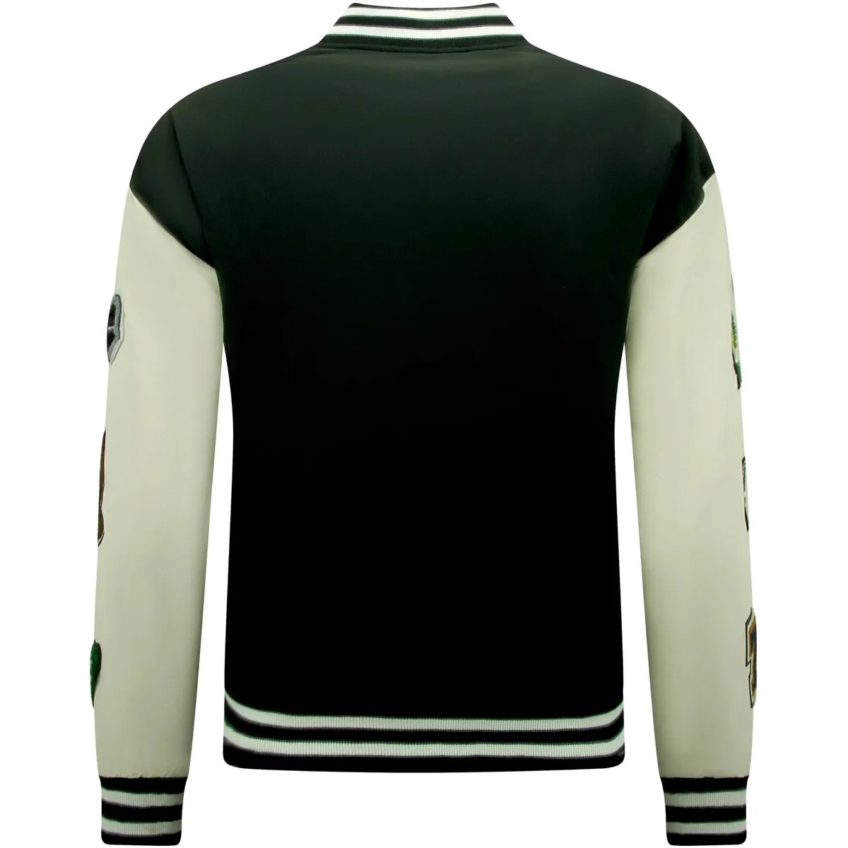 Chaqueta Letterman Oversized Hombre