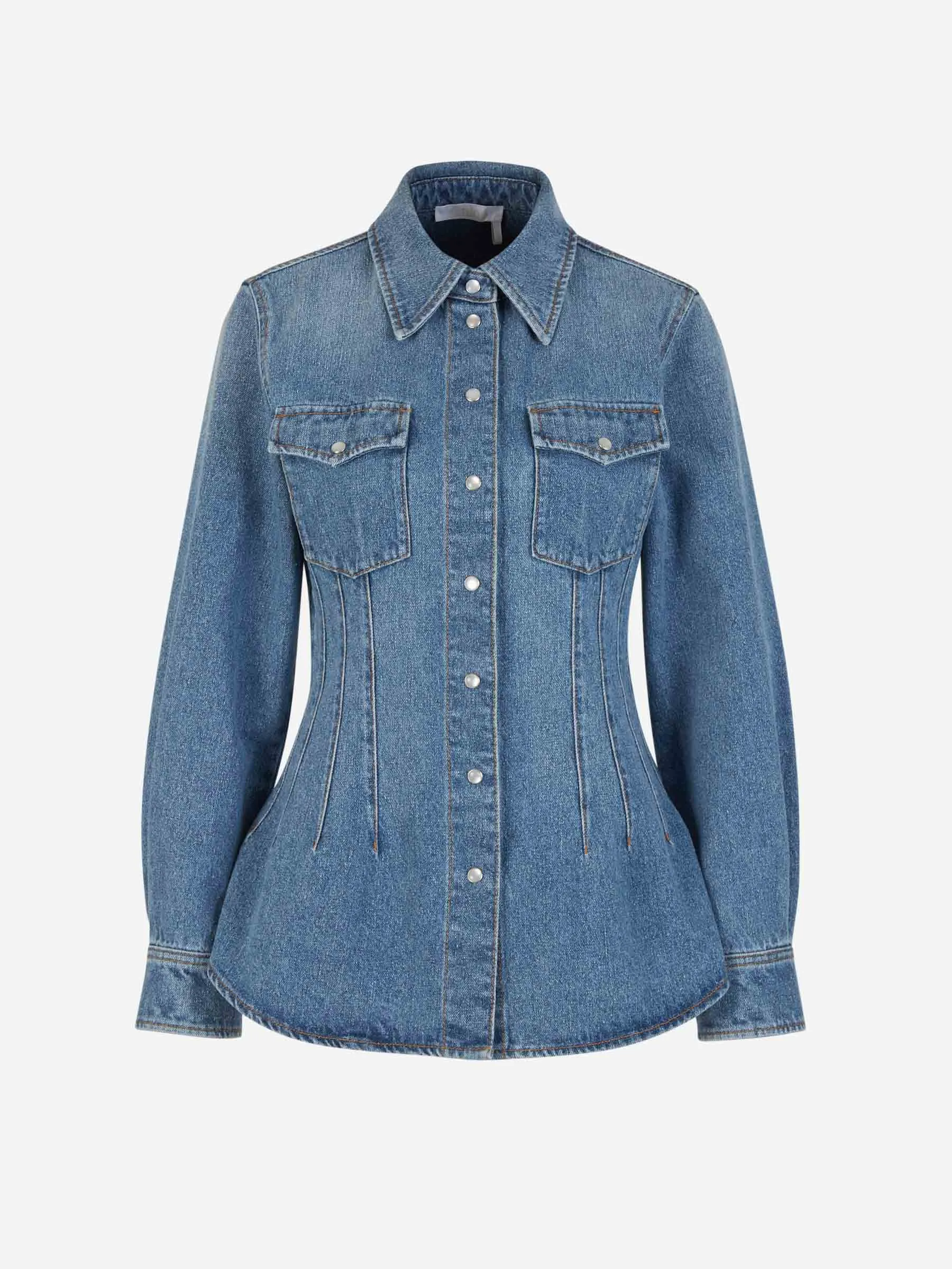 Chloé Sobrecamisa Denim Botones