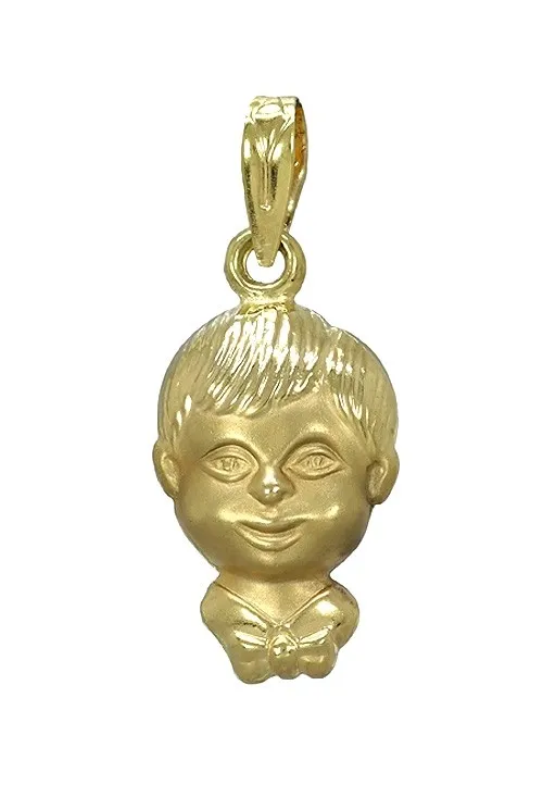 Colgante oro amarillo 18K cabeza de niño 002_80267CG