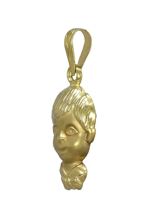 Colgante oro amarillo 18K cabeza de niño 002_80267CG