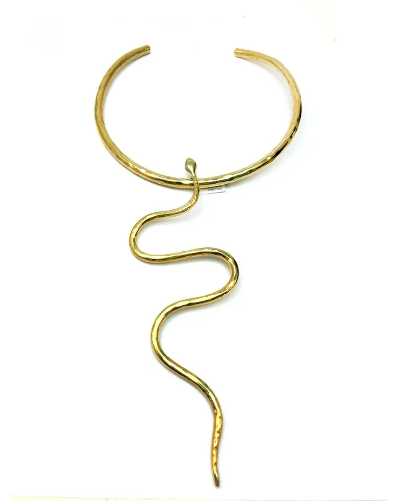 COLLARES DORADOS DE SERPIENTE ALTA BISUTERIA Y JOYERIA MADRID