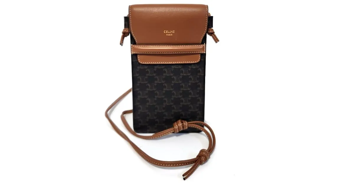 Céline Funda para teléfono Triomphe CELINE Castaño Negro 