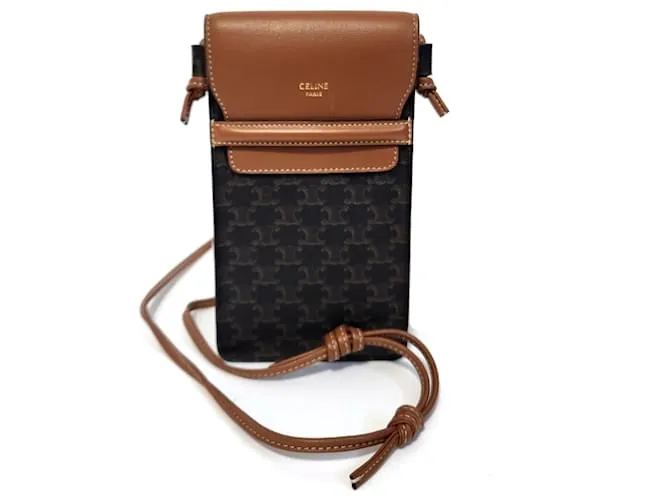 Céline Funda para teléfono Triomphe CELINE Castaño Negro 