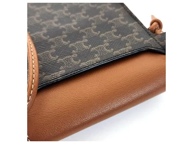 Céline Funda para teléfono Triomphe CELINE Castaño Negro 