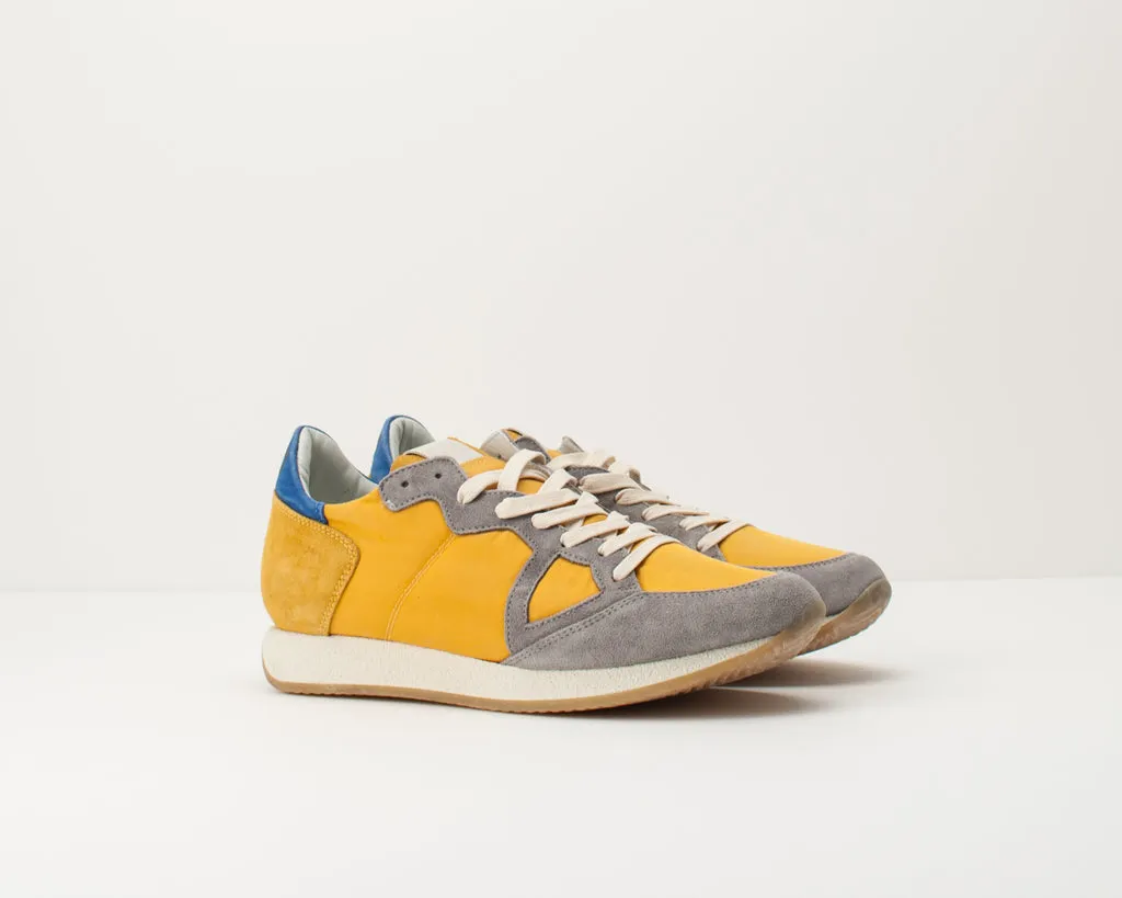 DEPORTIVO  PHILIPPE MODEL  MVLU SY03 MONACO VINTAGE L U 70 YEARS TAUPE JAUNE