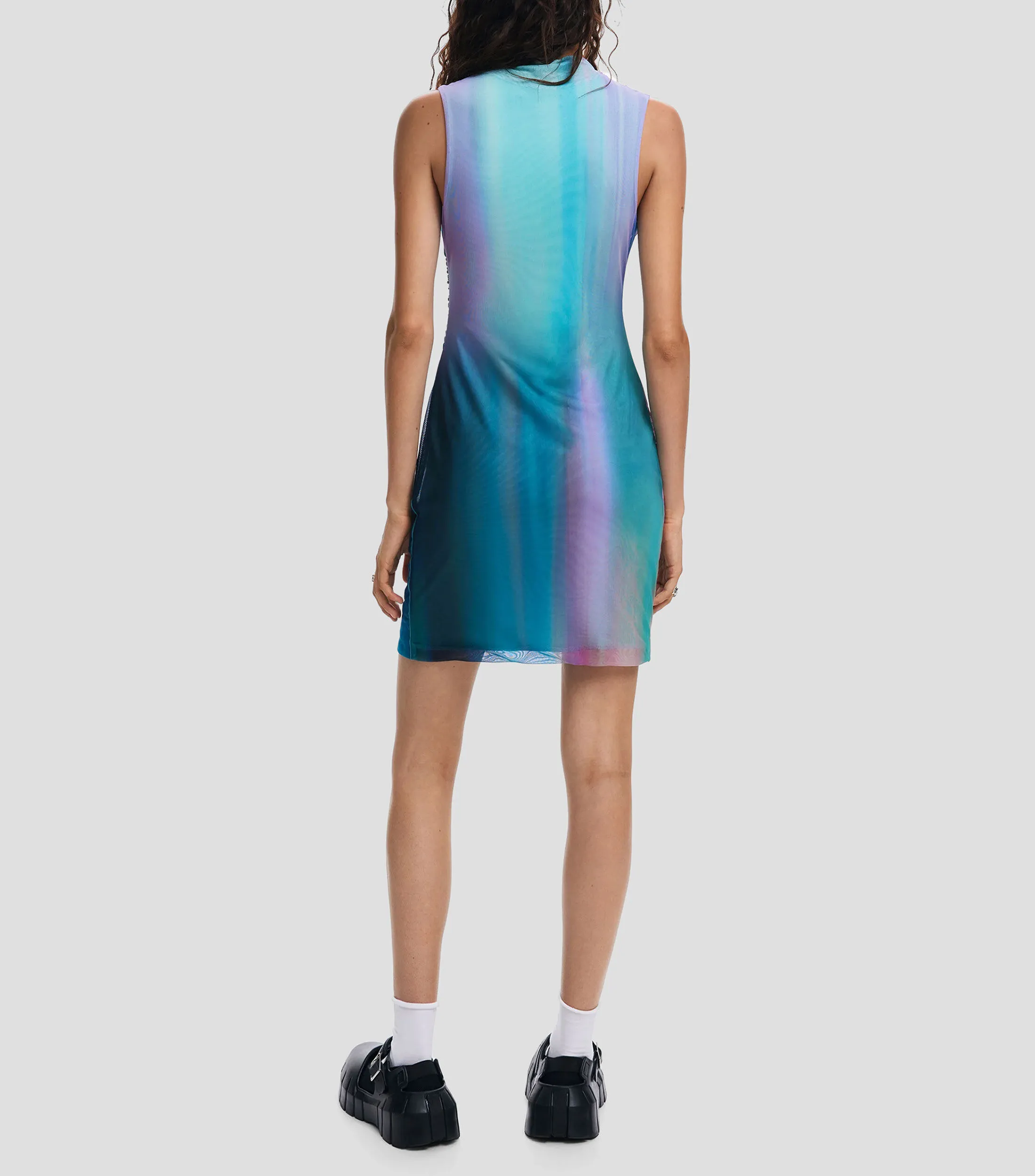 Desigual Vestido midi multidiseño sin mangas Mujer