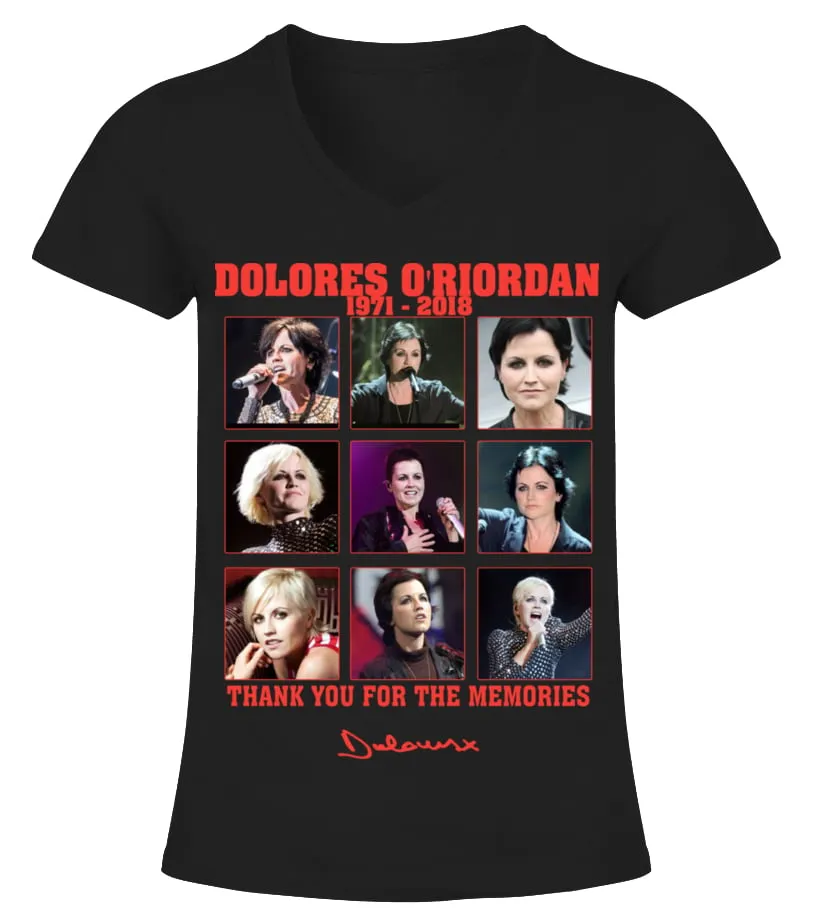 DOLORES O'RIORDAN 19712018 CAMISETA CUELLO PICO MUJER
