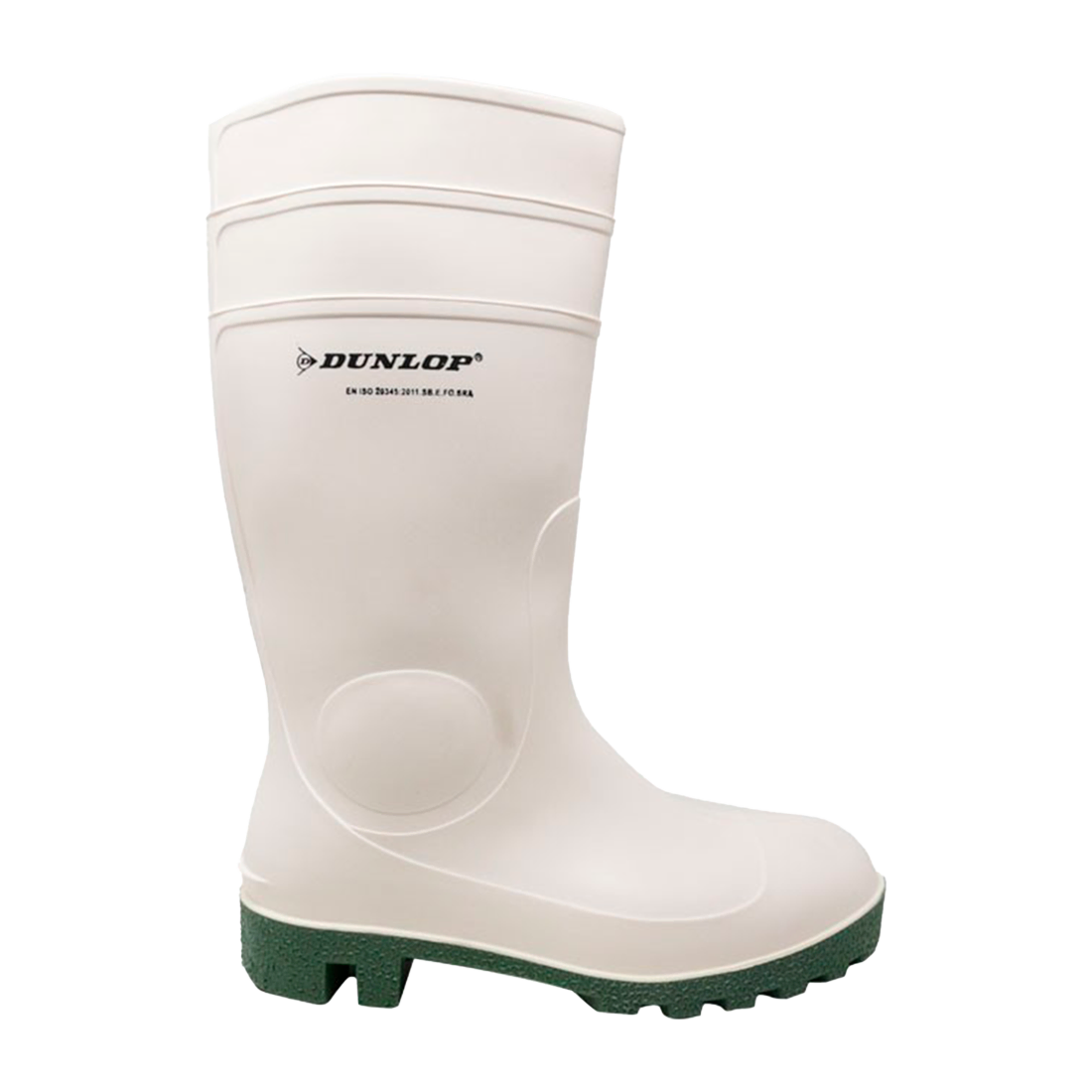 DUNLOP PP171BV14 TALLA 47 PAR DE BOTAS DE PVC CON PUNTA DE ACERO BLANCAS ALTAS