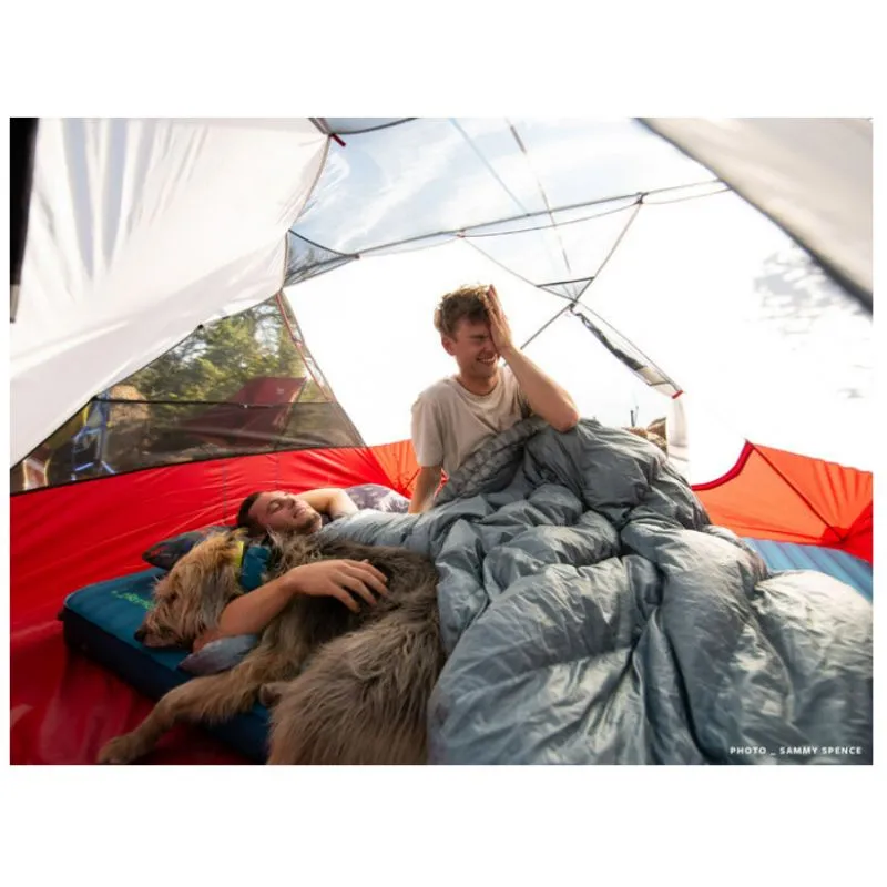 Edredón nórdico de plumón Thermarest Vela 32F/0C Doble (Tormenta)