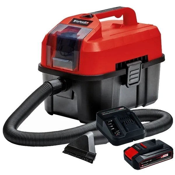 EINHELL  TEVC 18/10 LI PXC  ASPIRADORA SIN BATERíAS Y CARGADORES, LIION, 18 V,  AH, 90 MBAR + EINHELL  PXC STARTER KIT  J