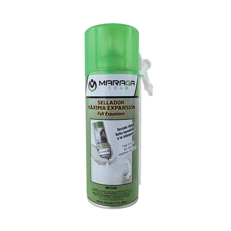 Espuma Poliuretano Sellador Maraga MF340 340g 20pzas